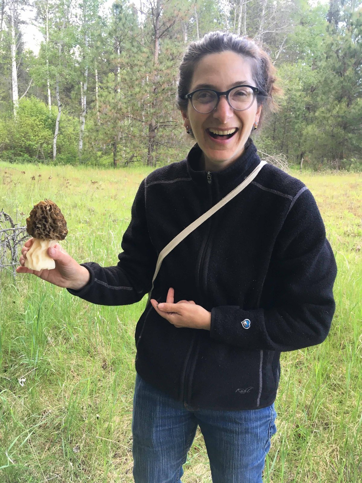 Liza scores a monster morel